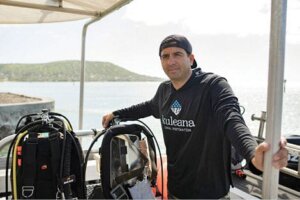 Photo: Alika Garcia with SCUBA gear