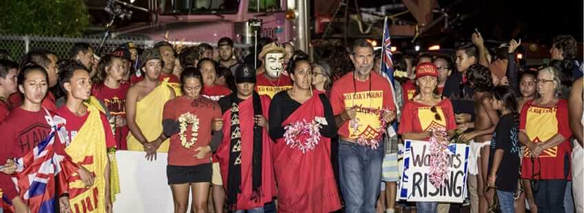 Photo: Mauna Protectors gathered on Haleakalā