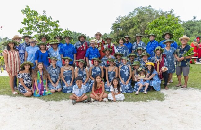 Photo: Some of the members of the Hawaiʻi Delegation to the Heiva Raromataʻi cultural festival