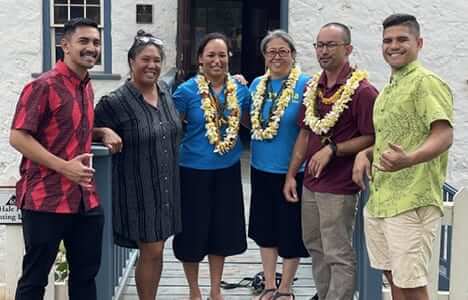 Photo: Graduates from multiple cohorts of the Kahuawaiola Indigenous Teacher Education Program