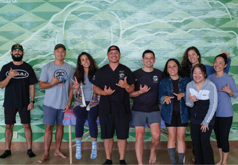 Photo: Ikaika Wright with friends