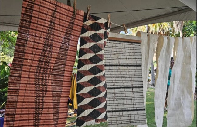 Photo: Kapa drying on a line