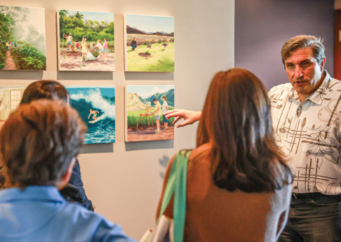 Photo: OHA Trustees visit the Maui Arts & Cultural Center (MACC) in Kahului