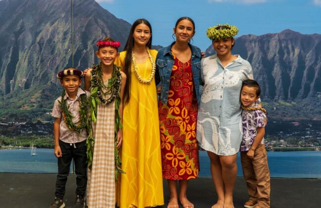 Photo: ʻOhana poses for a photo at Ola Ka &lsquo;Ī