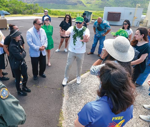 Photo: OHA TRustees visit the Peʻe Kauaʻi Farm Site