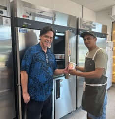 Photo: Zach Villanueva with Robert Crowell