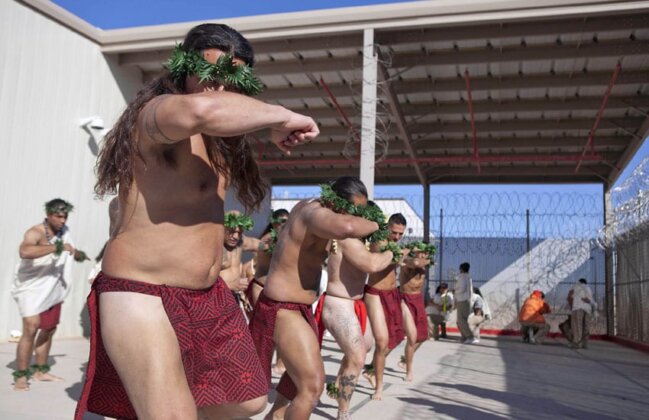 Photo: Paʻahao perform during the November 2011 Makahiki celebration at Saguaro