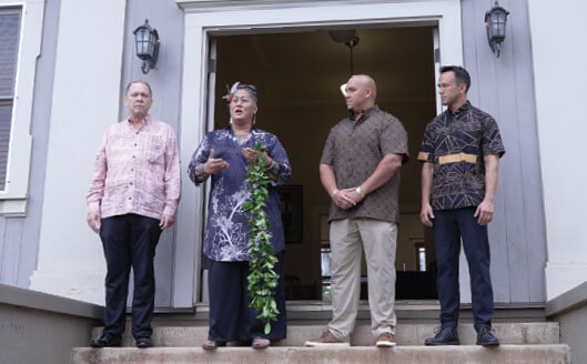 Photo: Office of Hawaiian Affairs and Hawaiian Council joined forces to open up a Kona Low Flood Recovery Center